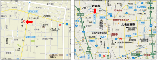 北名古屋市現場地図