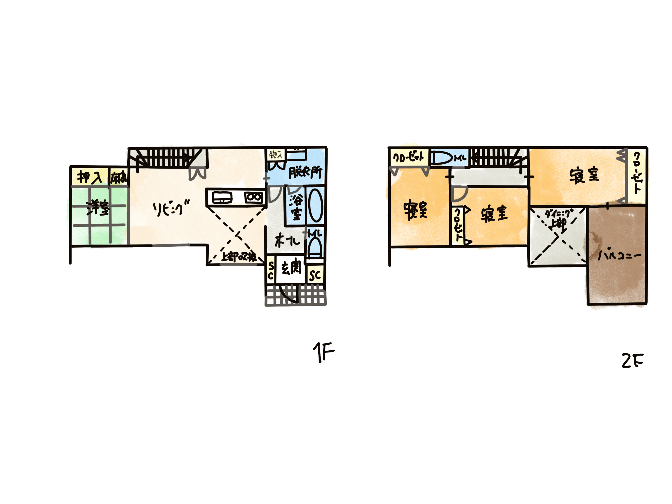 横長間取り図