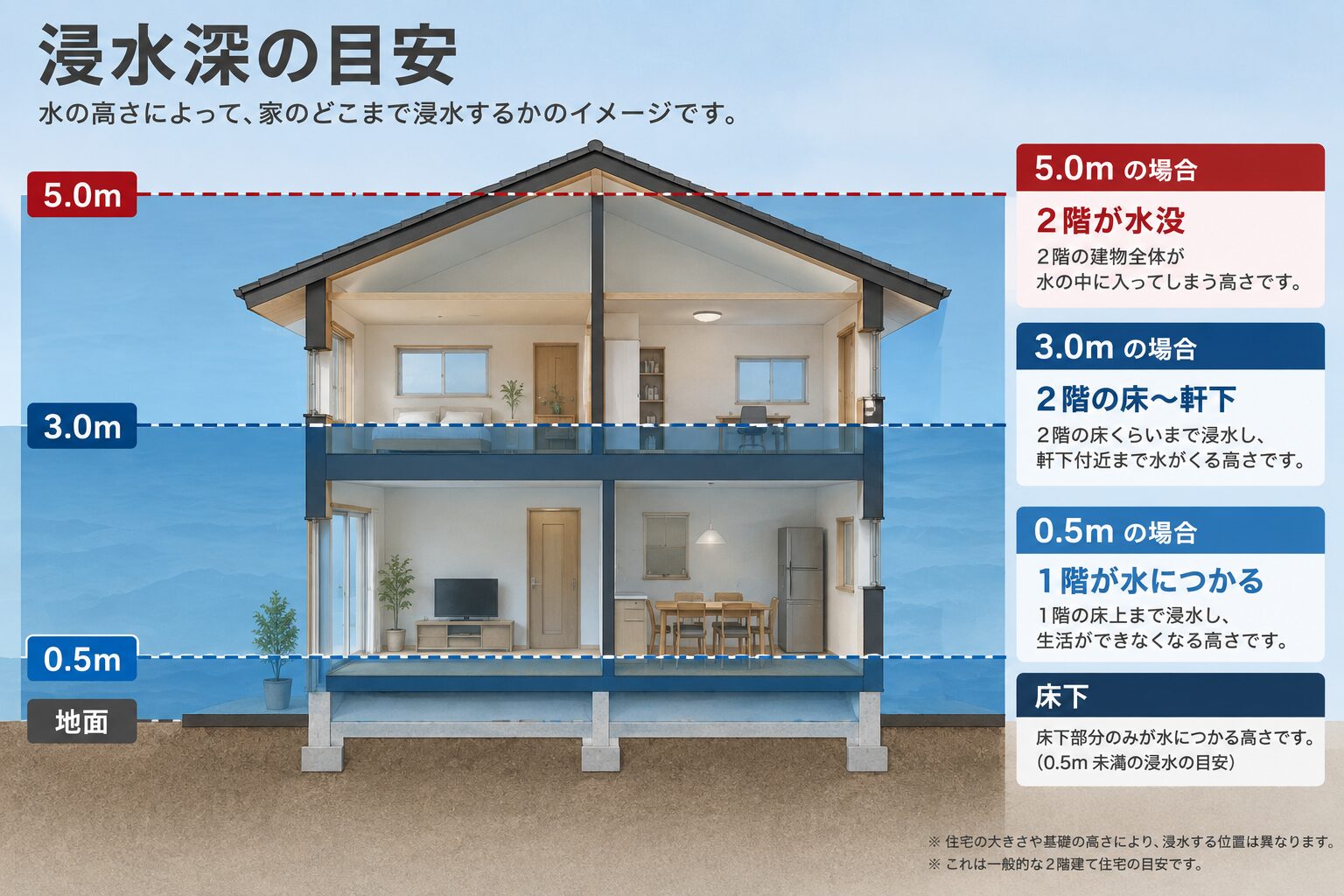 浸水高さ