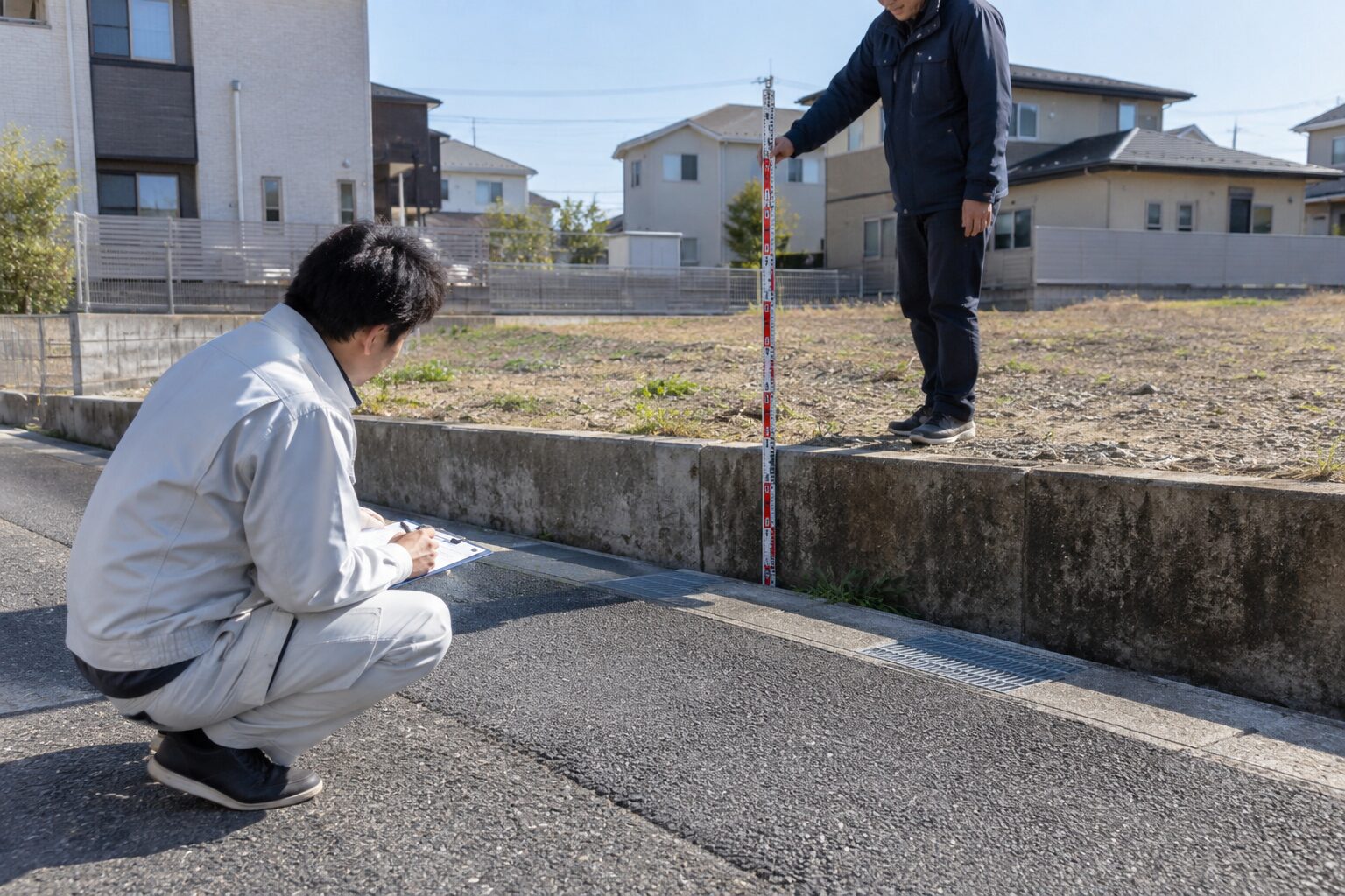 土地の高さ計測